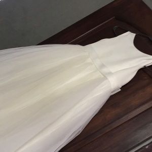 Beautiful white flower girl dress